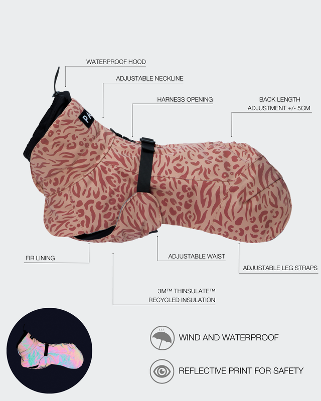 Visibility Hundewintermantel Red Mix